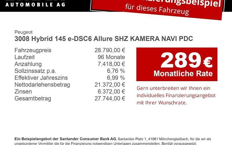 Gebraucht Peugeot e-3008 Allure 156 kW (213 PS) 2024 Grau SUV