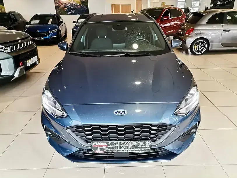 Brugt Ford Focus ST-Line 125 HK (91 kW) 2018 Blå Stationcar