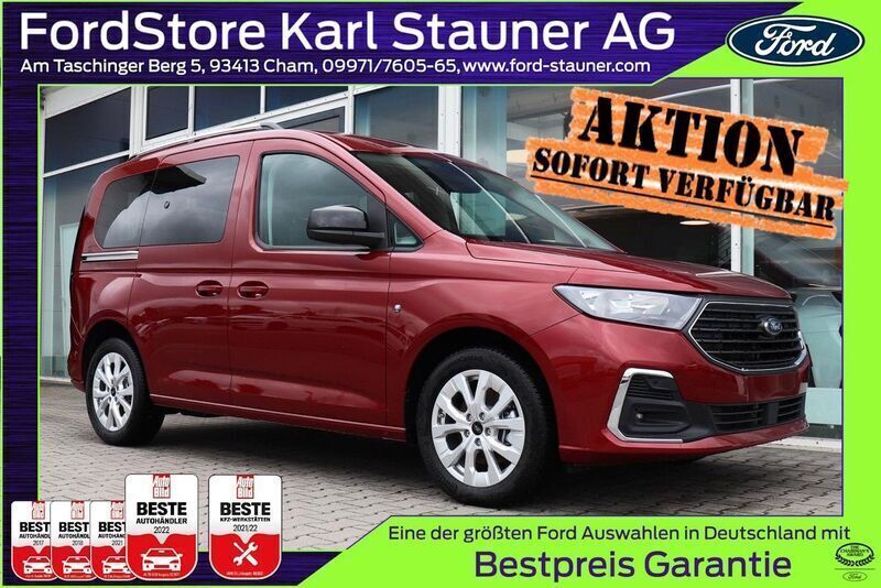 Red metallic Neu 2025 Ford Tourneo Connect Titanium Van / Kleinbus | 31.480 € (Superpreis) - Bild 1/4
