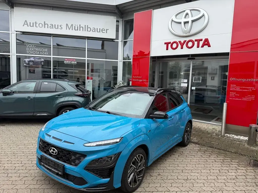Gebraucht Hyundai Kona N Line 199 PS (146 kW) 2023 Blau SUV