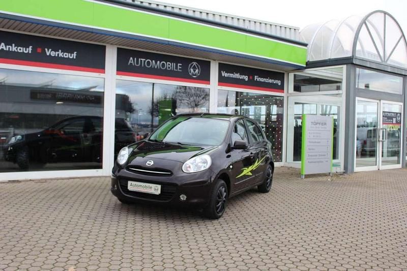 Schwarz Gebraucht 2012 Nissan Micra Acenta Kleinwagen | 4.999 € (Fairer Preis) - Bild 1/4