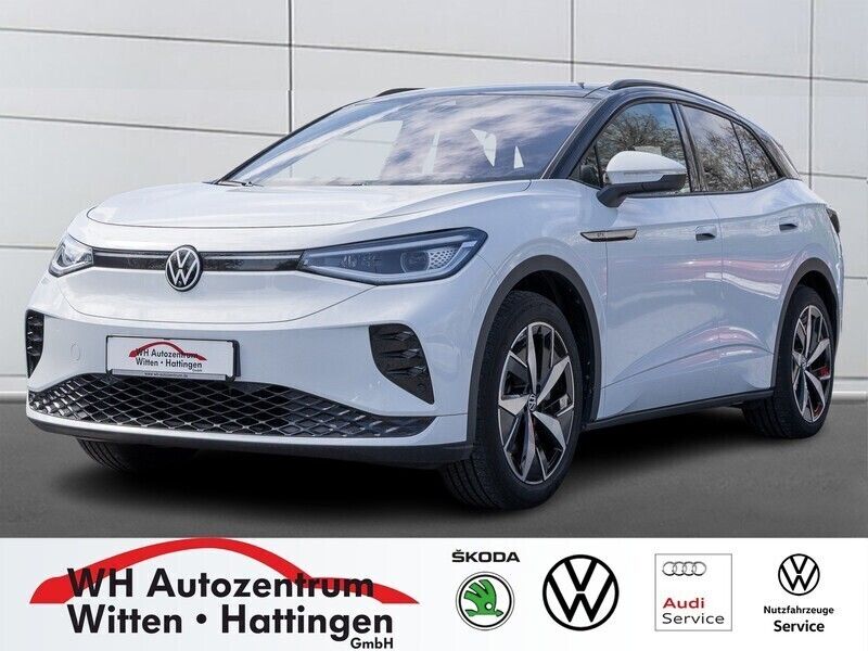 Gletscherweiß metallic Gebraucht 2021 VW ID.4 GTX SUV | 33.965 € (Superpreis) - Bild 1/4