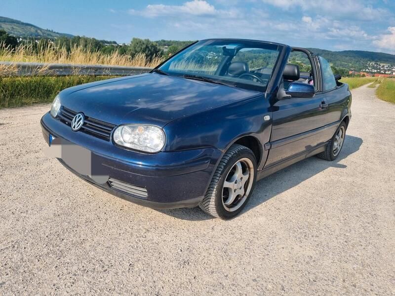 Blau Gebraucht 2002 VW Golf Cabriolet Cabrio | 2.955 € (Guter Preis) - Bild 1/4