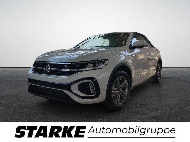 Pure white schwarz Gebraucht 2025 VW T-Roc Cabriolet R-line Cabrio | 37.550 € (Fairer Preis) - Bild 1/4