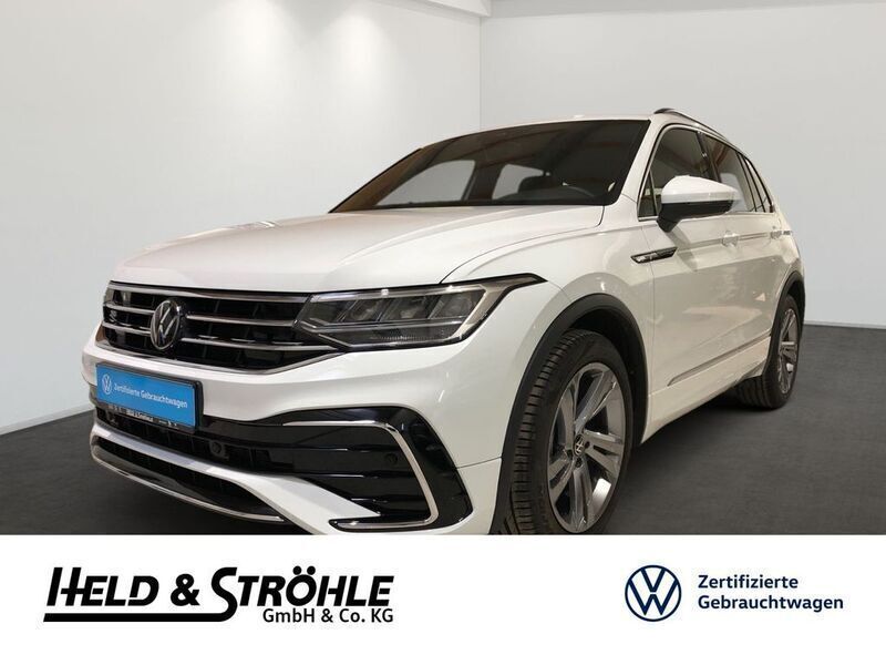 Pure white Gebraucht 2023 VW Tiguan R-line SUV | 36.420 € (Guter Preis) - Bild 1/3