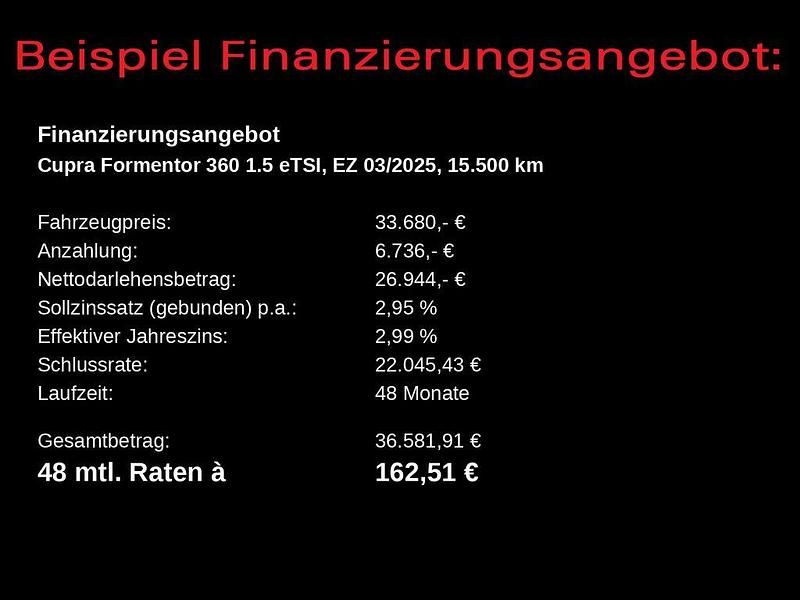 Gebraucht Cupra Formentor 150 PS (110 kW) 2025 "nevada" weiss SUV