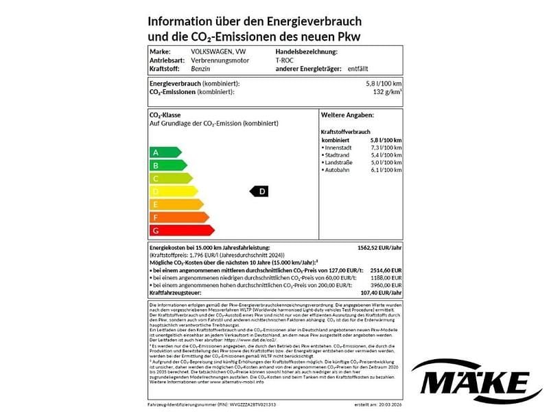Neu VW T-Roc Style 150 PS (110 kW) 2026 Wolf grey metallic SUV