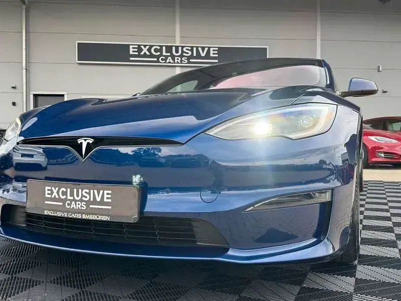 Gebraucht Tesla Model S Plaid 759 kW (1033 PS) 2022 Blau Kleinwagen