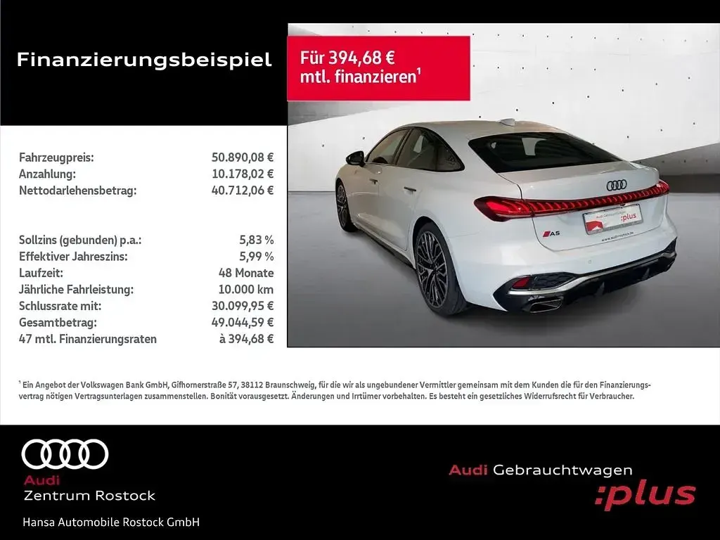 Gebraucht Audi A5 Edition .1 204 PS (150 kW) 2024 Weiß Limousine