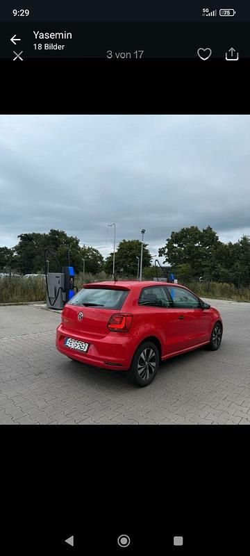 Gebraucht VW Polo 75 PS (55 kW) 2016 Rot Kleinwagen