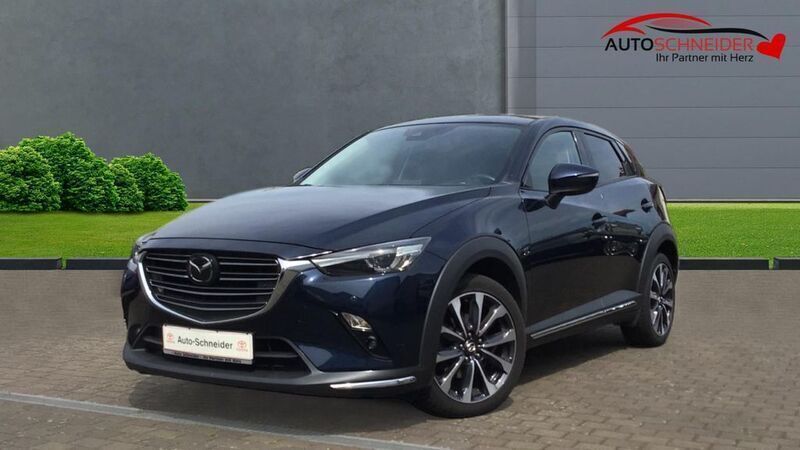 Blau Gebraucht 2019 Mazda CX-3 Sports-Line SUV | 19.270 € (Etwas zu teuer) - Bild 1/4