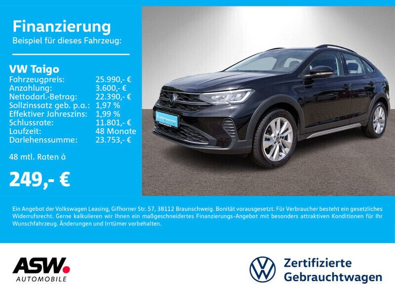 Deep black perleffekt (metallic) Gebraucht 2024 VW Taigo Life SUV | 25.990 € (Teuer) - Bild 1/4