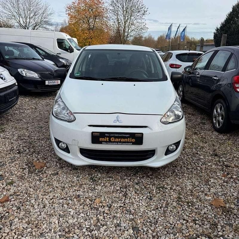 Weiß Gebraucht 2014 Mitsubishi Space Star Plus Kleinwagen | 3.999 € (Superpreis) - Bild 1/4