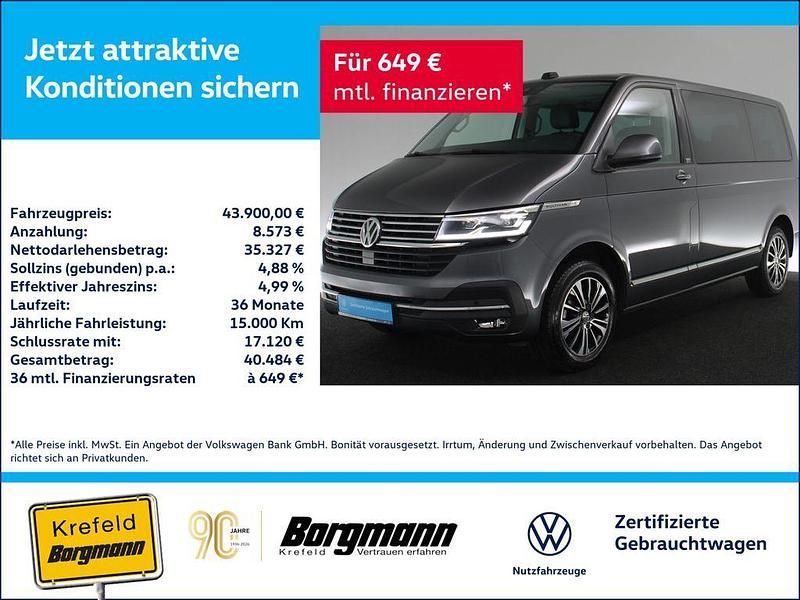 Gebraucht VW Multivan Generation Six 150 PS (110 kW) 2021 Grau / indiumgrau Van