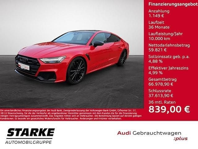 Tangorot metallic Gebraucht 2023 Audi S7 Ambiente Kleinwagen | 59.980 € (Guter Preis) - Bild 1/4