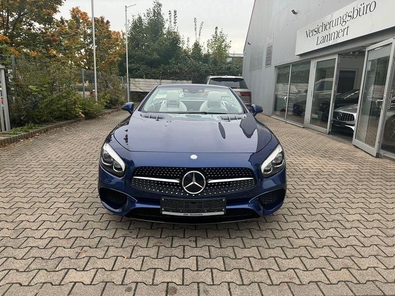 Blau Gebraucht 2018 Mercedes SL500 AMG Cabrio | 57.900 € (Superpreis) - Bild 1/4