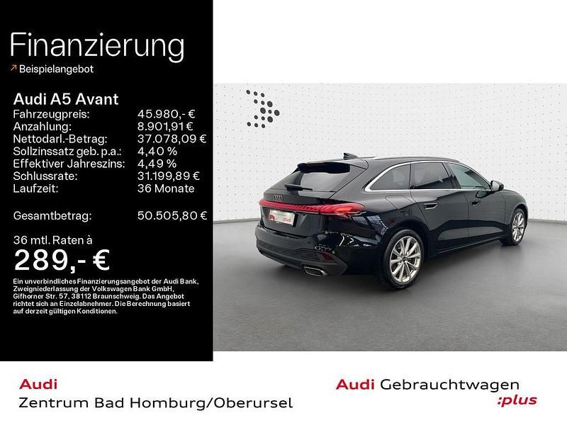 Schwarz Gebraucht 2025 Audi A5 Sport Kombi | 45.980 € (Fairer Preis) - Bild 1/4