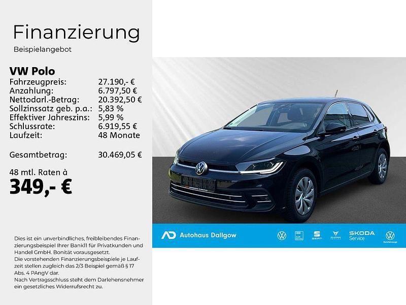 Gebraucht VW Polo Style 116 PS (85 kW) 2024 Schwarz Limousine