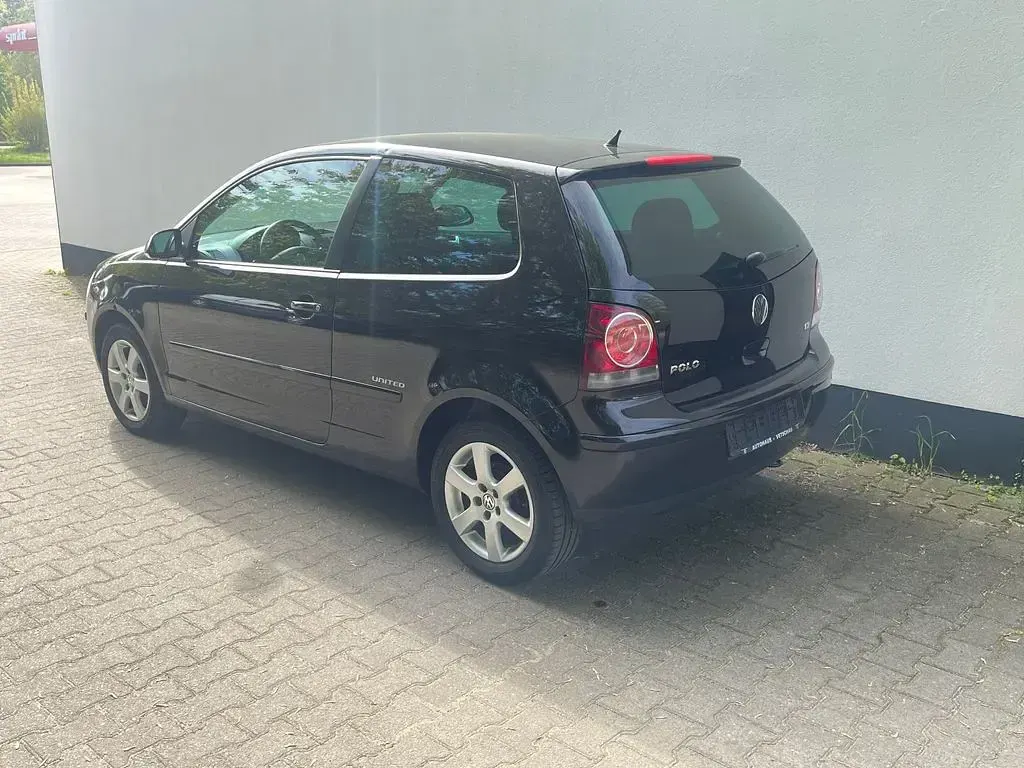 Gebraucht VW Polo United 69 PS (50 kW) 2008 Schwarz Kleinwagen