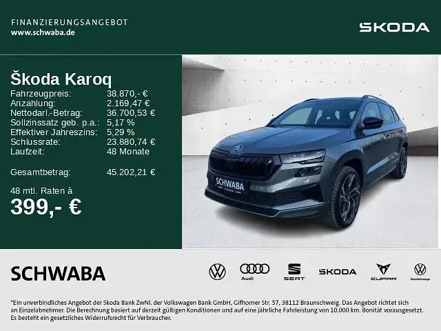 Gebraucht Skoda Karoq SportLine 150 PS (110 kW) 2026 Grau SUV