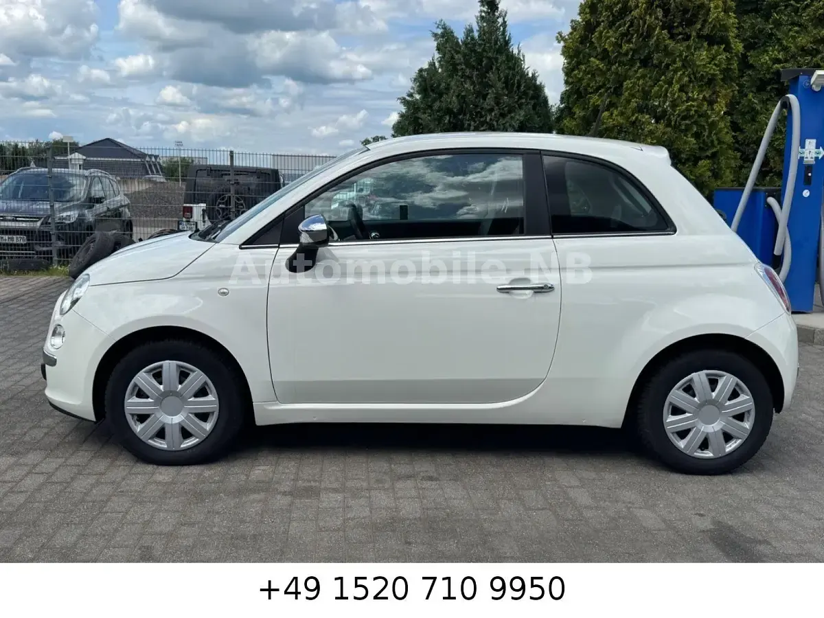 Gebraucht Fiat 500 Pop Star 69 PS (50 kW) 2013 Weiß Kleinwagen