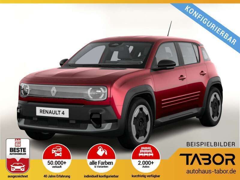 Rot (weitere wählbar) Neu 2025 Renault 4 E-Tech Evolution SUV | 28.198 € - Bild 1/3