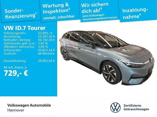 Gebraucht VW ID.7 Pro 210 kW (286 PS) 2025 Stonewashed blue metallic/schw Kombi