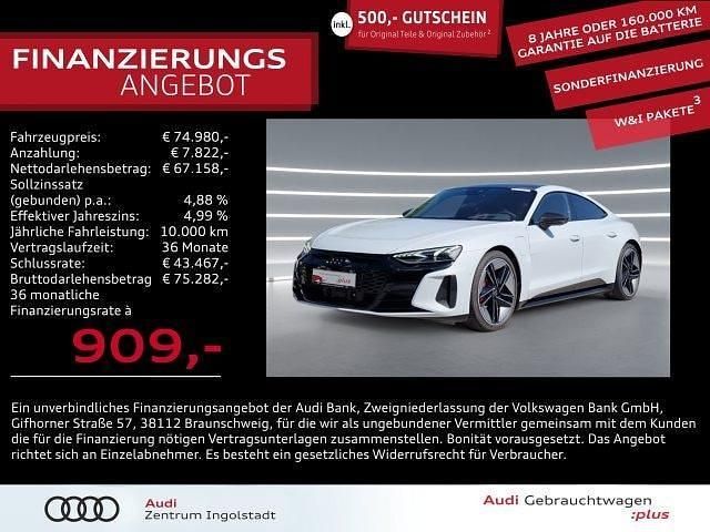 Grau Gebraucht 2022 Audi RS e-tron GT Ambiente Limousine | 74.980 € (Guter Preis) - Bild 1/3