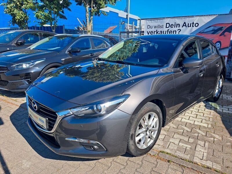 Grau Gebraucht 2018 Mazda 3 Exclusive-Line Limousine | 16.990 € (Etwas zu teuer) - Bild 1/4
