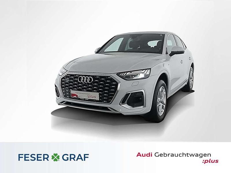 Gletscherweiß metallic Gebraucht 2023 Audi Q5 Sportback S-Line SUV | 45.220 € (Superpreis) - Bild 1/4
