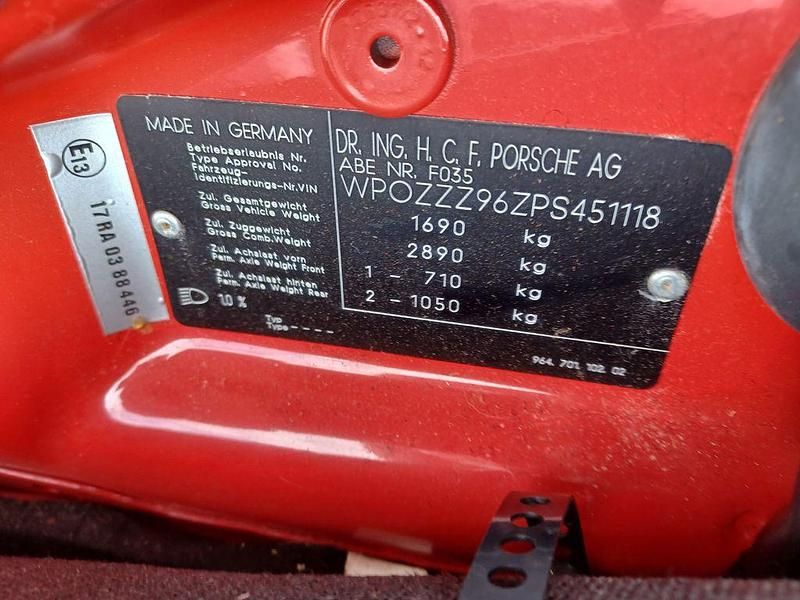 Gebraucht Porsche 964 250 PS (183 kW) 1993 Rot Cabrio