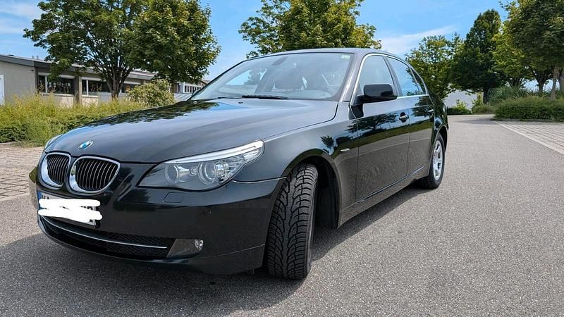 Schwarz Gebraucht 2008 BMW 523 Limousine | 8.499 € (Teuer) - Bild 1/4