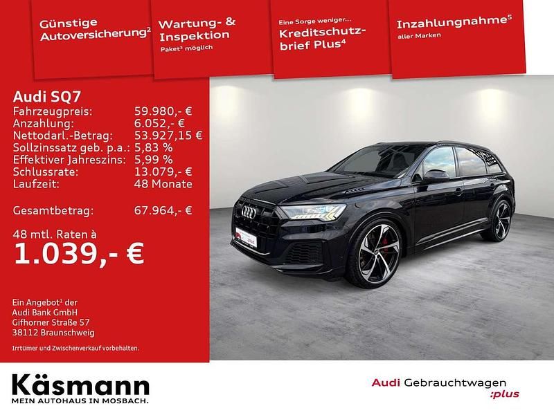 Gebraucht Audi SQ7 Advanced Plus 435 PS (319 kW) 2019 Orcaschwarz metallic (metallic) SUV