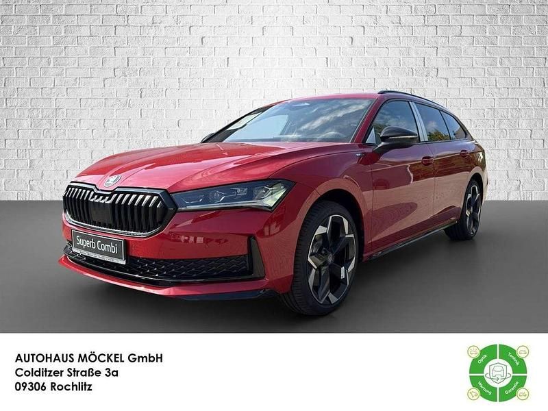 Carmine rot metallic Gebraucht 2025 Skoda Superb SportLine Kombi | 47.990 € (Fairer Preis) - Bild 1/4