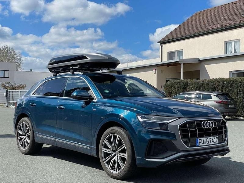 Blau Gebraucht 2019 Audi Q8 S-Line SUV | 49.700 € (Superpreis) - Bild 1/4