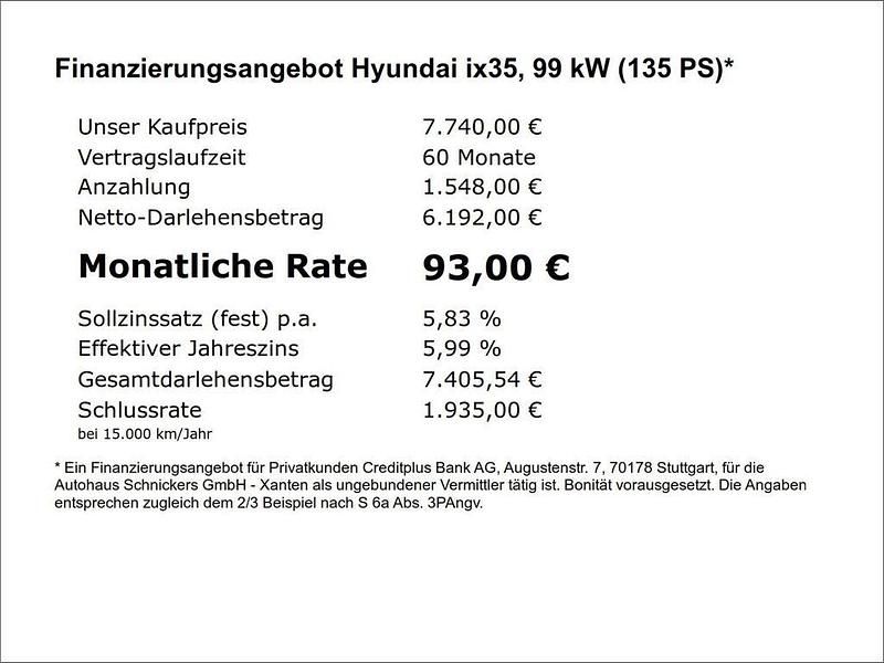 Gebraucht Hyundai ix35 Edition 135 PS (99 kW) 2012 Schwarz SUV