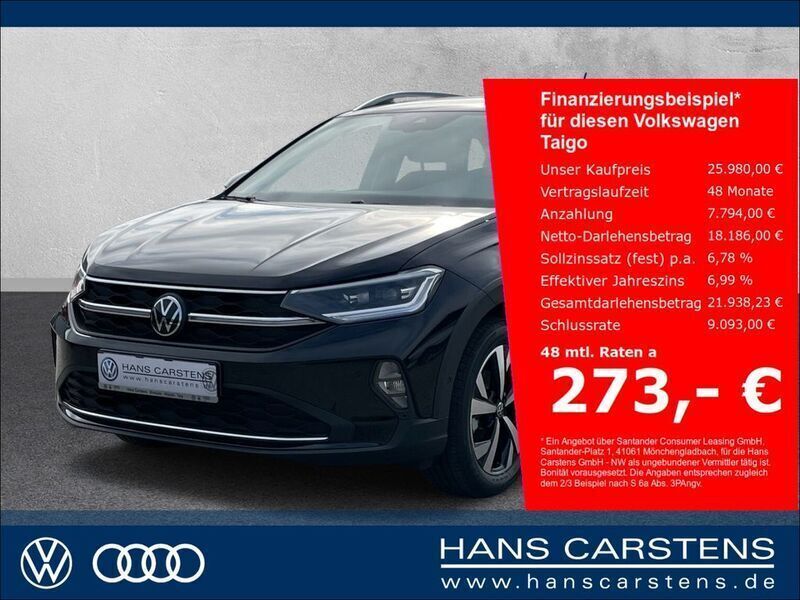 Schwarz Neu 2025 VW Taigo IQ Drive SUV | 25.980 € (Guter Preis) - Bild 1/4