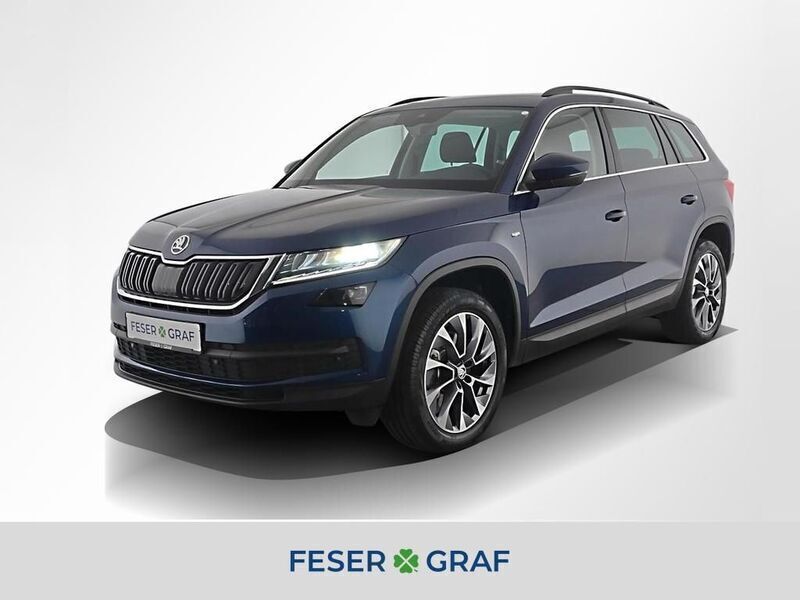 Blau Gebraucht 2021 Skoda Kodiaq Ambition SUV | 31.480 € (Guter Preis) - Bild 1/4