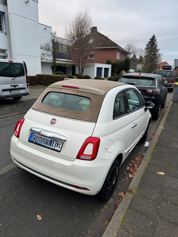 Weiß Gebraucht 2018 Fiat 500C Lounge Cabrio | 7.900 € (Guter Preis) - Bild 1/4