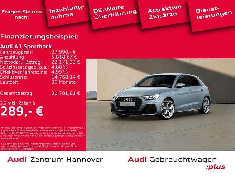 Pfeilgrau perleffekt Gebraucht 2022 Audi A1 Sportback Ambiente Kleinwagen | 27.990 € (Fairer Preis) - Bild 1/4