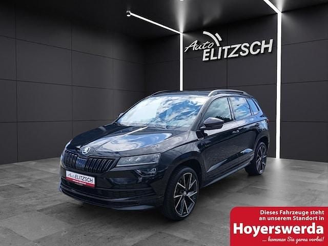 Schwarz Gebraucht 2021 Skoda Karoq SportLine SUV | 30.750 € (Etwas zu teuer) - Bild 1/4