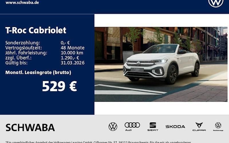 Neu VW T-Roc R-line 150 PS (110 kW) 2026 Weiß SUV