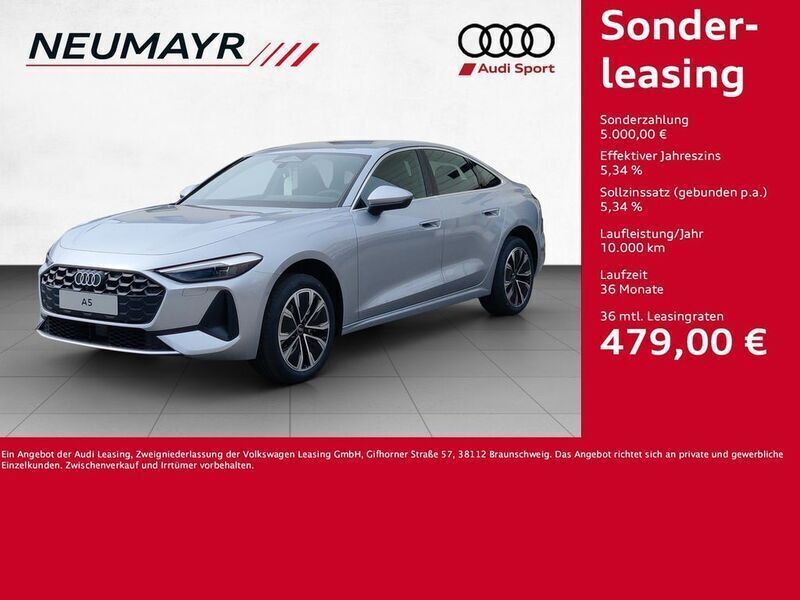 Silber Neu 2025 Audi A5 Sport Coupé | 51.658 € (Superpreis) - Bild 1/4