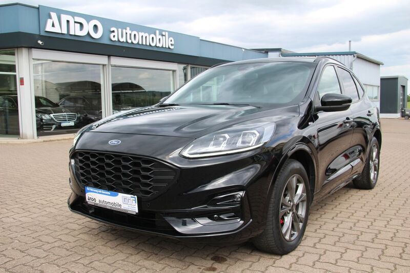Obsidianschwarz metallic Gebraucht 2022 Ford Kuga ST-Line SUV | 25.990 € (Guter Preis) - Bild 1/4