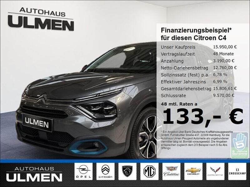 Grau Gebraucht 2022 Citroën e-C4 Feel Limousine | 15.950 € (Fairer Preis) - Bild 1/4