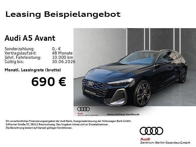 Neu Audi A5 S-Line 204 PS (150 kW) 2025 Schwarz Coupé