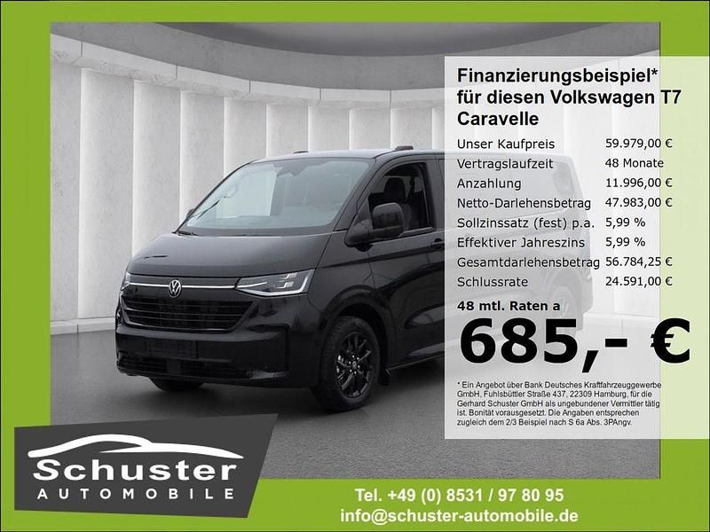 Neu VW T7 Style 150 PS (110 kW) 2026 Schwarz Van
