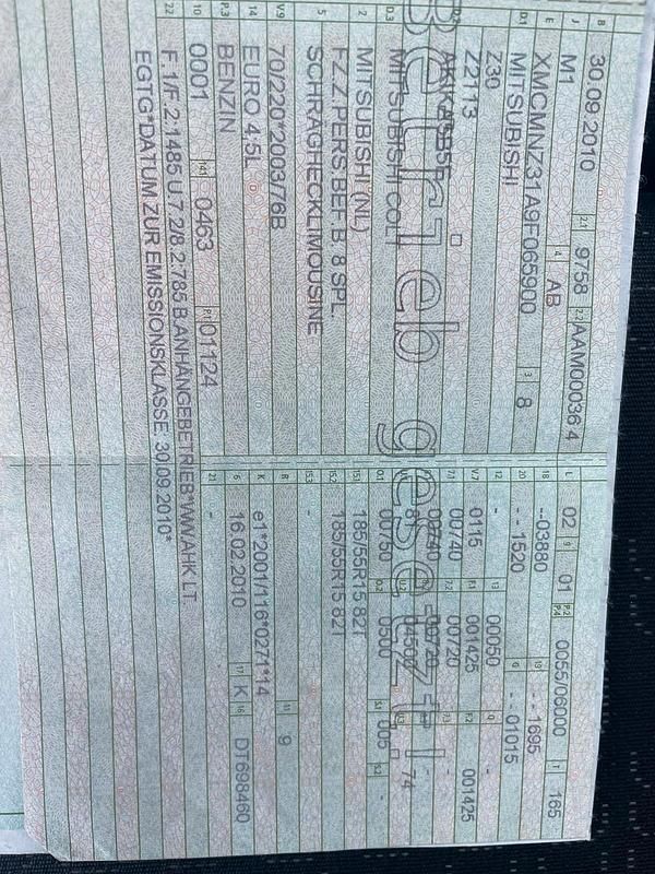 Schwarz Gebraucht 2010 Mitsubishi Colt Kleinwagen | 850 € - Bild 1/4