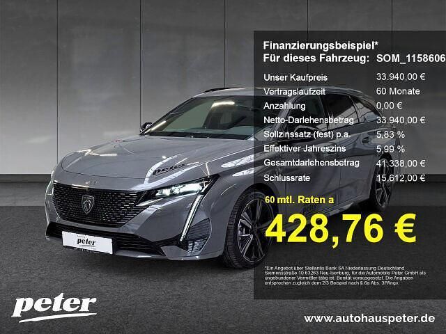 Met. selenium grau Gebraucht 2025 Peugeot 308 GT Kombi | 33.940 € (Superpreis) - Bild 1/4