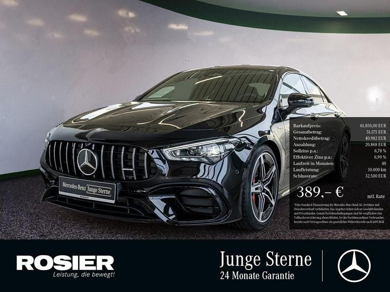 Schwarz / kosmosschwarz Gebraucht 2025 Mercedes CLA45 AMG Premium Coupé | 61.850 € (Superpreis) - Bild 1/4